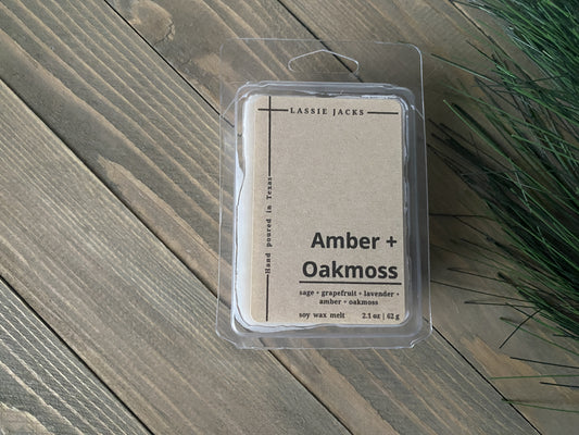 Amber + Oakmoss Wax Melt