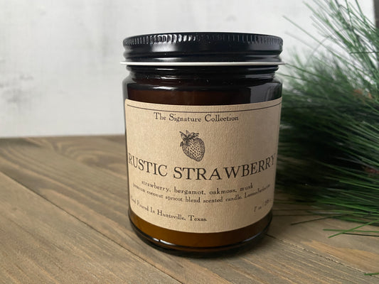 Rustic Strawberry | Coconut Apricot Blended Candle | 7oz Candle